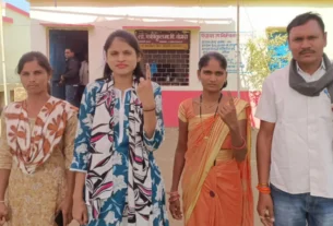 सुबह 7 बजे से मतदान प्रारंभ हुआ,प्रत्याशियों ने अपने मतदान केंद्र पर किया मतदान