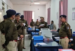 पुलिस महानिरीक्षक इंदौर (ग्रामीण)जोन द्वारा जिले में किया वार्षिक निरीक्षण