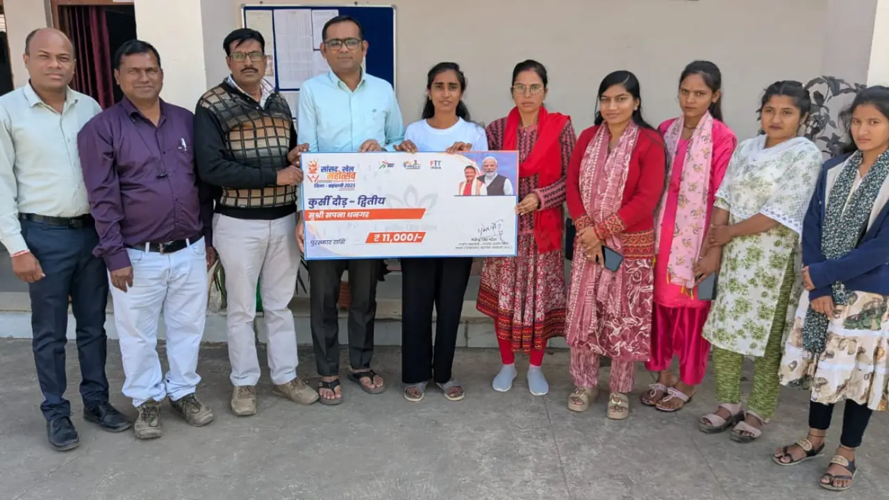 सांसद खेल महोत्सव में सपना धनगर ने जिला स्तर पर हासिल की सफलता