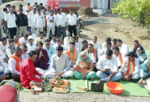 शासकीय महाविद्यालय में ₹4.33 करोड़ लगत से बनने वाले पहुंच मार्ग व पुलिया निर्माण का हुआ भूमिपूजन,PG कॉलेज के लिए किया आश्वत