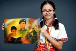 बेटी अवनी खोरी ने क्षेत्र का नाम किया रोशन,राष्ट्रीय स्तर पर आयोजित चित्रकला में देश में मिला 10 वा स्थान प्राप्त।