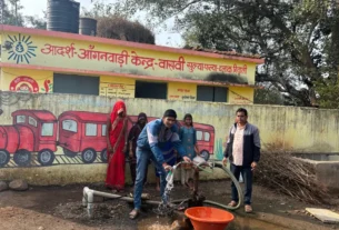 जनपद पंचायत निवाली में जल आपूर्ति गुणवत्ता निगरानी हेतु किया गया पेयजल नमूनों का संग्रहण