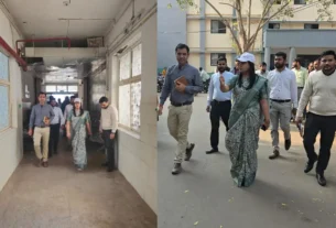 DM ने जिला अस्पताल का निरीक्षण कर निर्माण कार्यों में गुणवत्ता सुनिश्चित करने के दिए निर्देश।