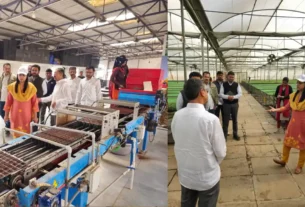 कलेक्टर ने राजपुर विकासखंड का किया दौरा।